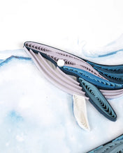 Load image into Gallery viewer, Humpback Whales Quilling Card
