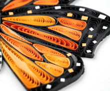 Load image into Gallery viewer, Monarch + Milkweed Quilling Card
