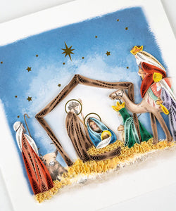 Nativity Scene Quilling Card