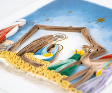 Load image into Gallery viewer, Nativity Scene Quilling Card

