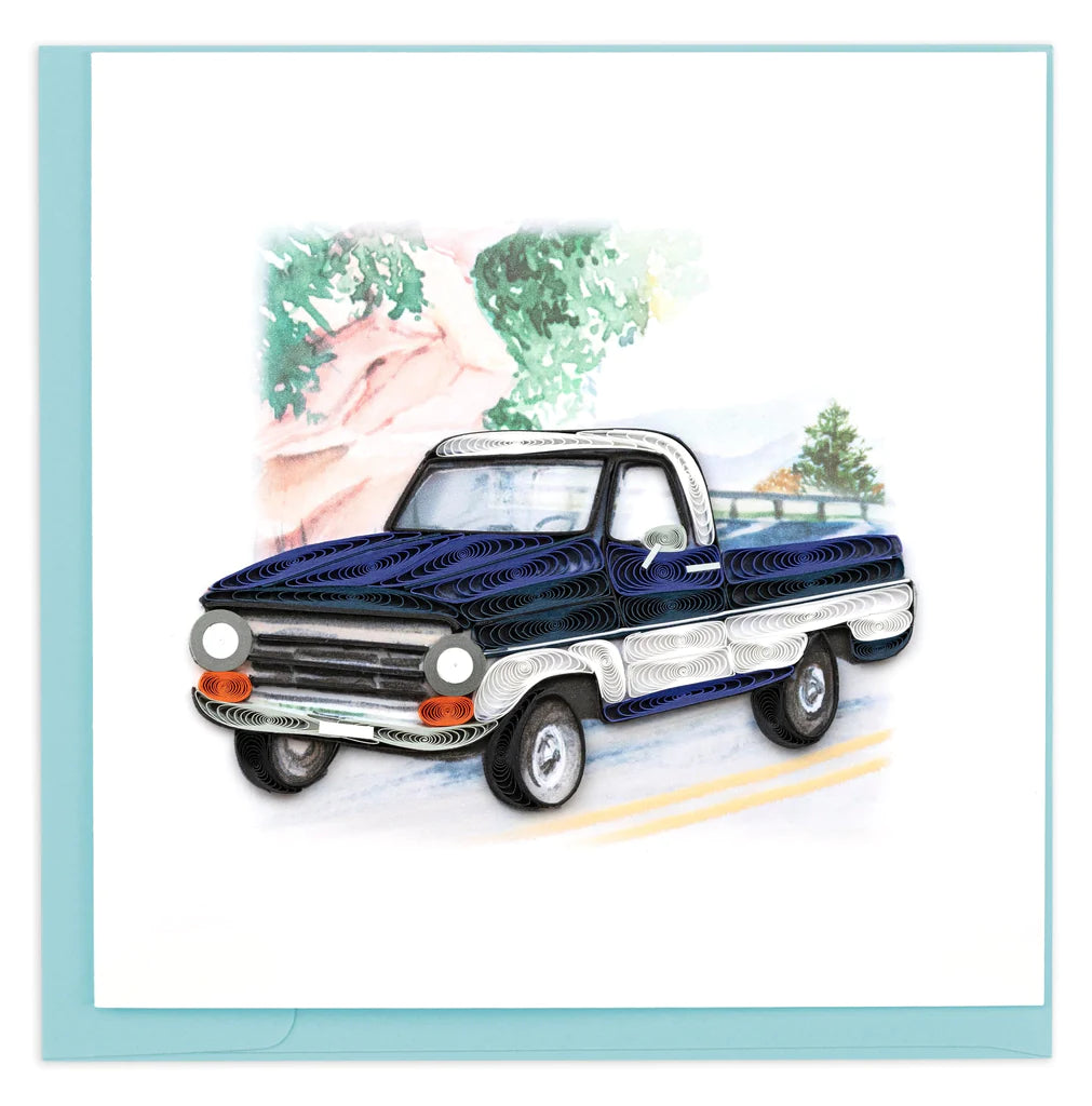 Pick Up Truck Quilling Card