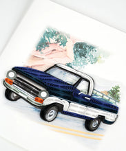 Load image into Gallery viewer, Pick Up Truck Quilling Card
