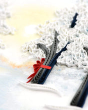 Load image into Gallery viewer, Snow Covered Trees Quilling Card
