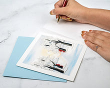 Load image into Gallery viewer, Snow Covered Trees Quilling Card
