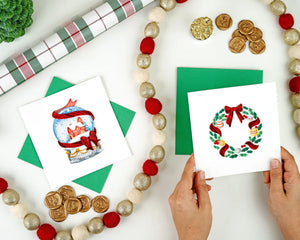 Snow Globe Christmas Quilling Card