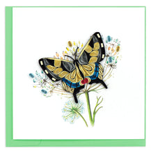 Load image into Gallery viewer, Swallowtail Butterfly Quilling Card
