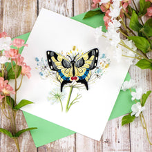Load image into Gallery viewer, Swallowtail Butterfly Quilling Card
