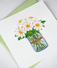 Load image into Gallery viewer, Daisy Posy Quilling Card
