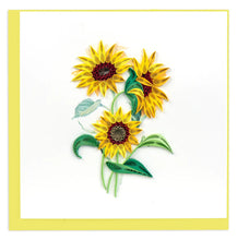 Load image into Gallery viewer, Wild Sunflower Quilling Card
