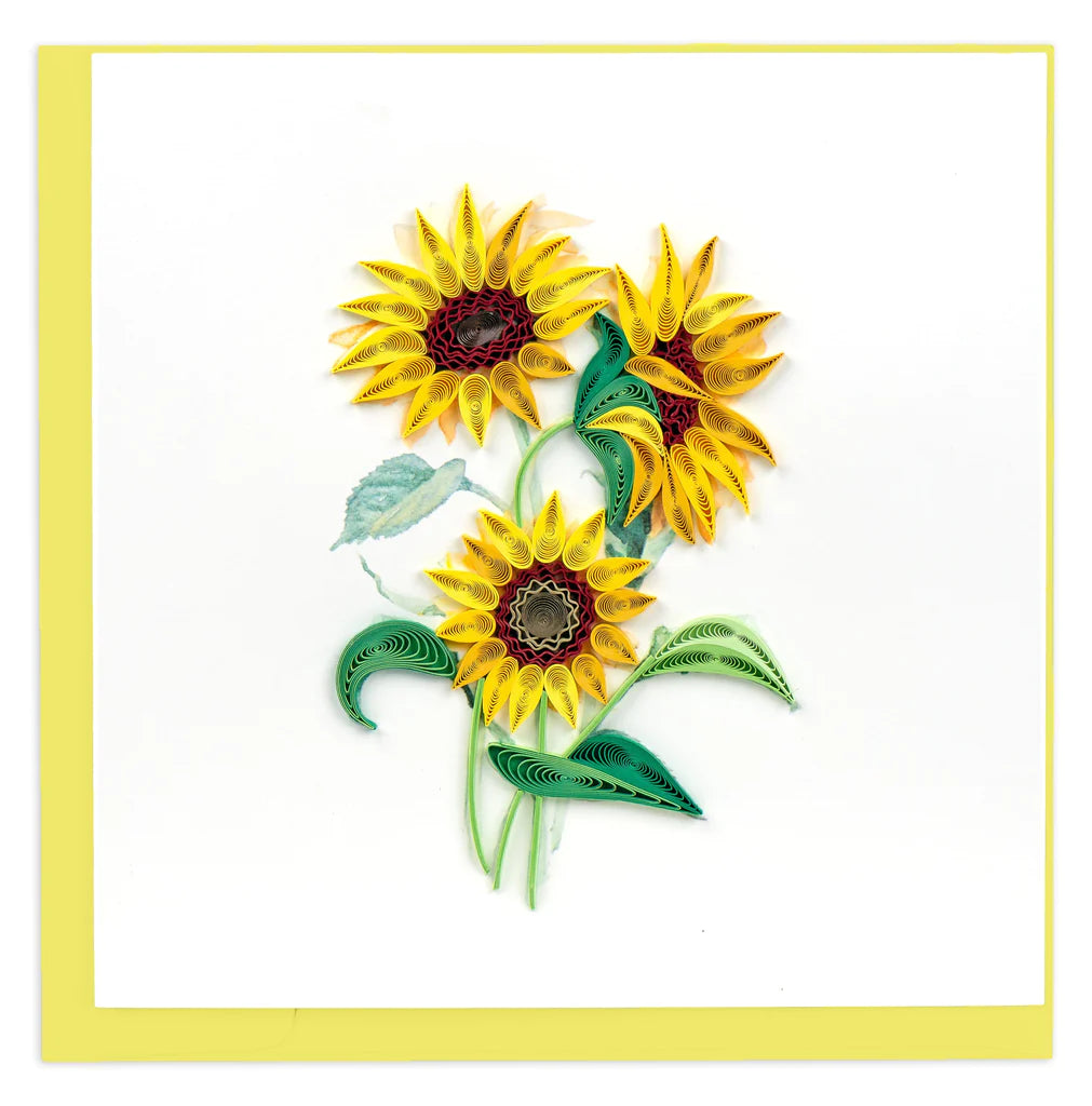 Wild Sunflower Quilling Card
