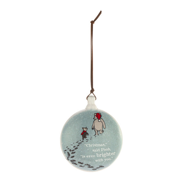 Winnie The Pooh Brighter With You Disc Ornament
