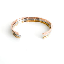 Load image into Gallery viewer, Keep Fucking Going Bangle
