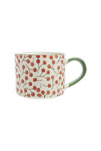 Vintage Garden Mug, Red