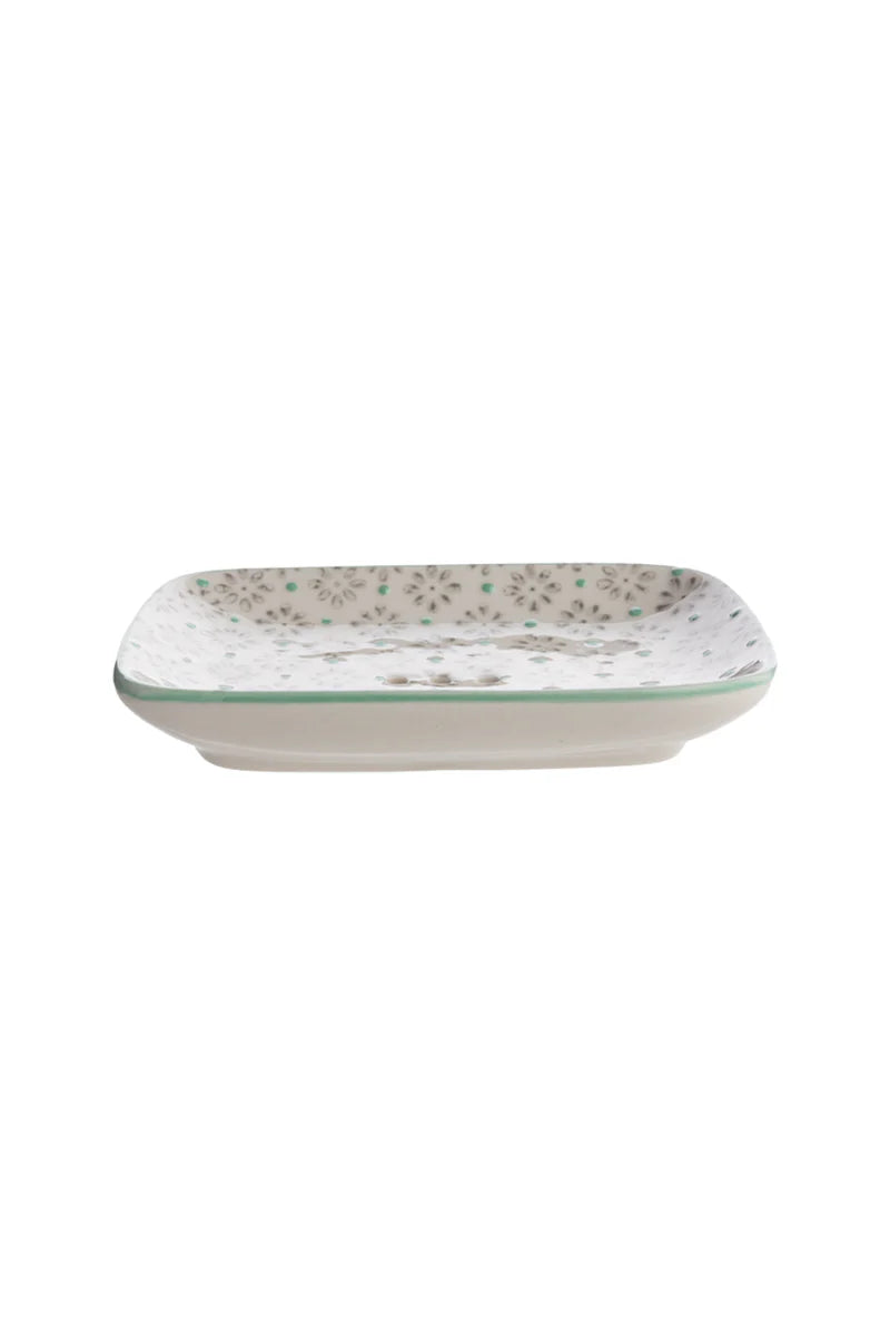 Mint Daisies Soap Dish