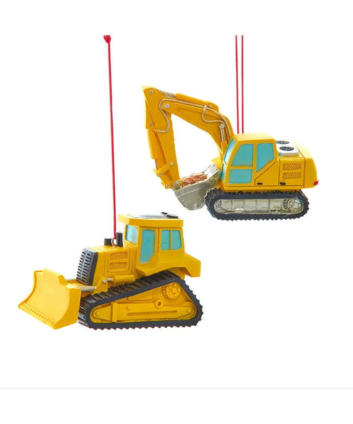 Construction Vehicle Ornaments