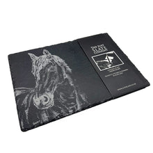 Load image into Gallery viewer, Horse Portrait Slate Cheese Board
