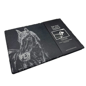 Horse Portrait Slate Cheese Board