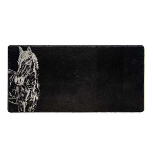 Horse Portrait Slate Table Runner