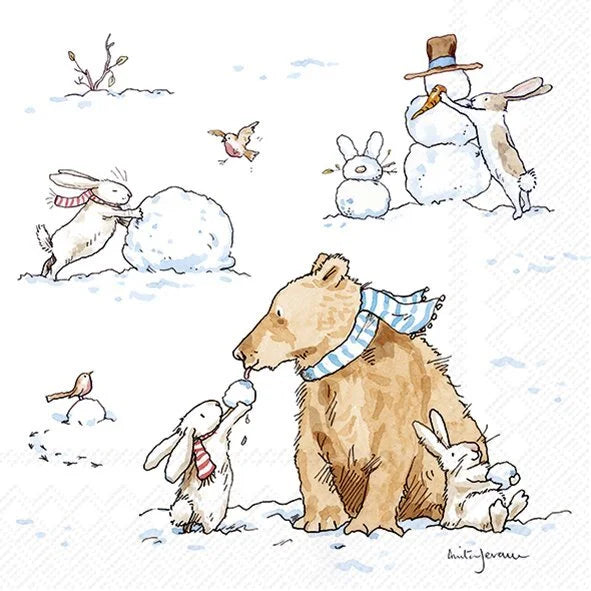 Snow Friends Lunch Napkin