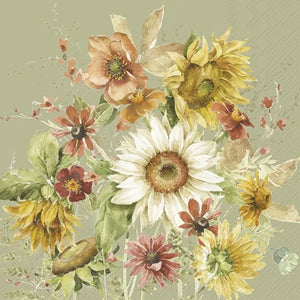 Late Summer Flowers Lunch Napkin