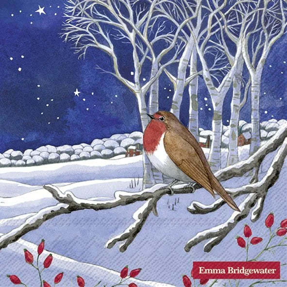 Midnight Robin Lunch Napkin