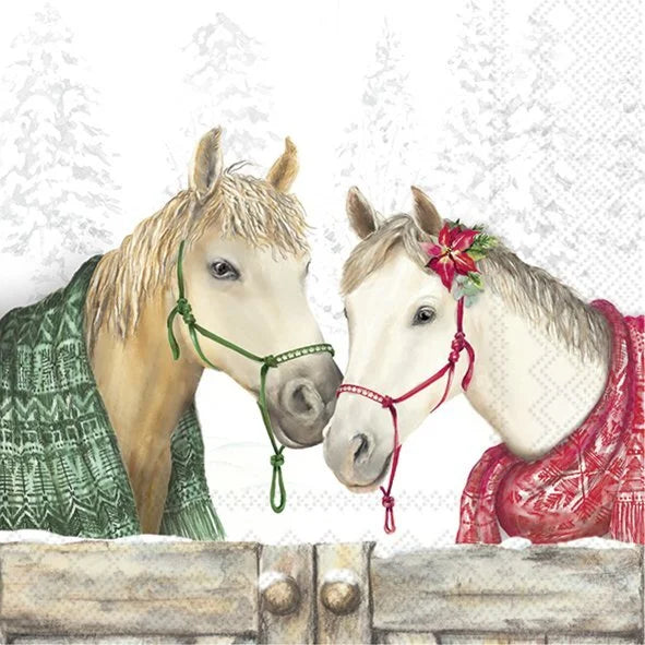 Winter Horses Lunch Napkin