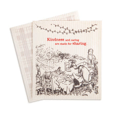 Load image into Gallery viewer, Winnie The Pooh Holiday Biodegradable Dish Cloths Set of 2 - Made For Sharing
