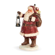 Load image into Gallery viewer, Lit Large Santa with Lantern Centerpiece
