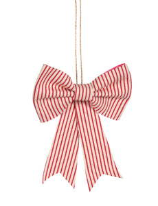Candy Stripe Bow Ornament