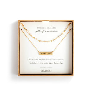 Loving Memories Necklace, Gold