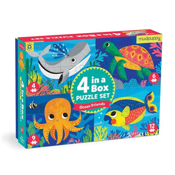 Ocean Friends 4 Puzzle Box Set
