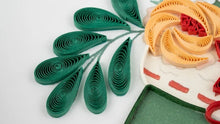 Load image into Gallery viewer, Christmas Stocking Bouquet Quilling Card
