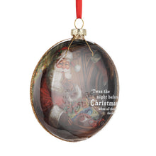 Load image into Gallery viewer, 'Twas the Night Before Christmas Glass Disc Ornament
