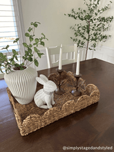 Load image into Gallery viewer, Scalloped Woven Trays
