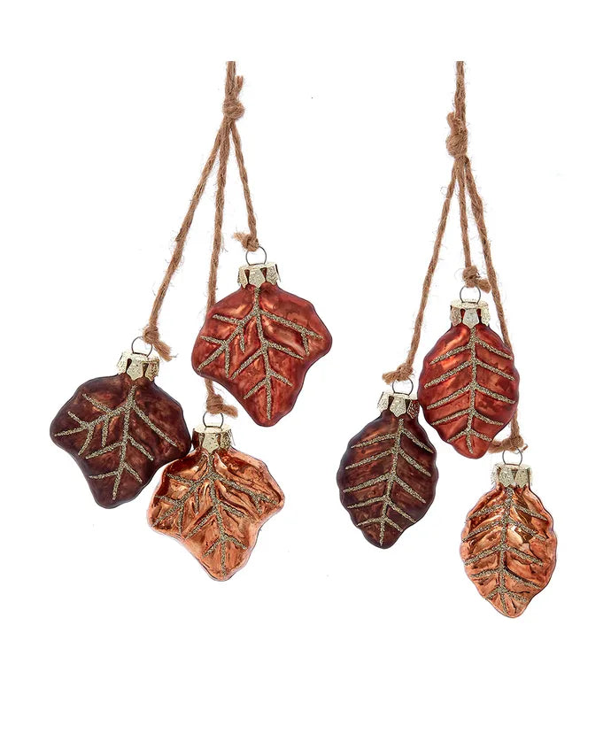Dangling Leaves Trio Ornament