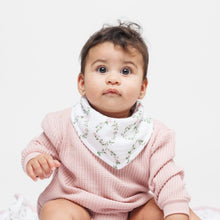 Load image into Gallery viewer, Bows &amp; Rose Trellis - Bandana Bibs
