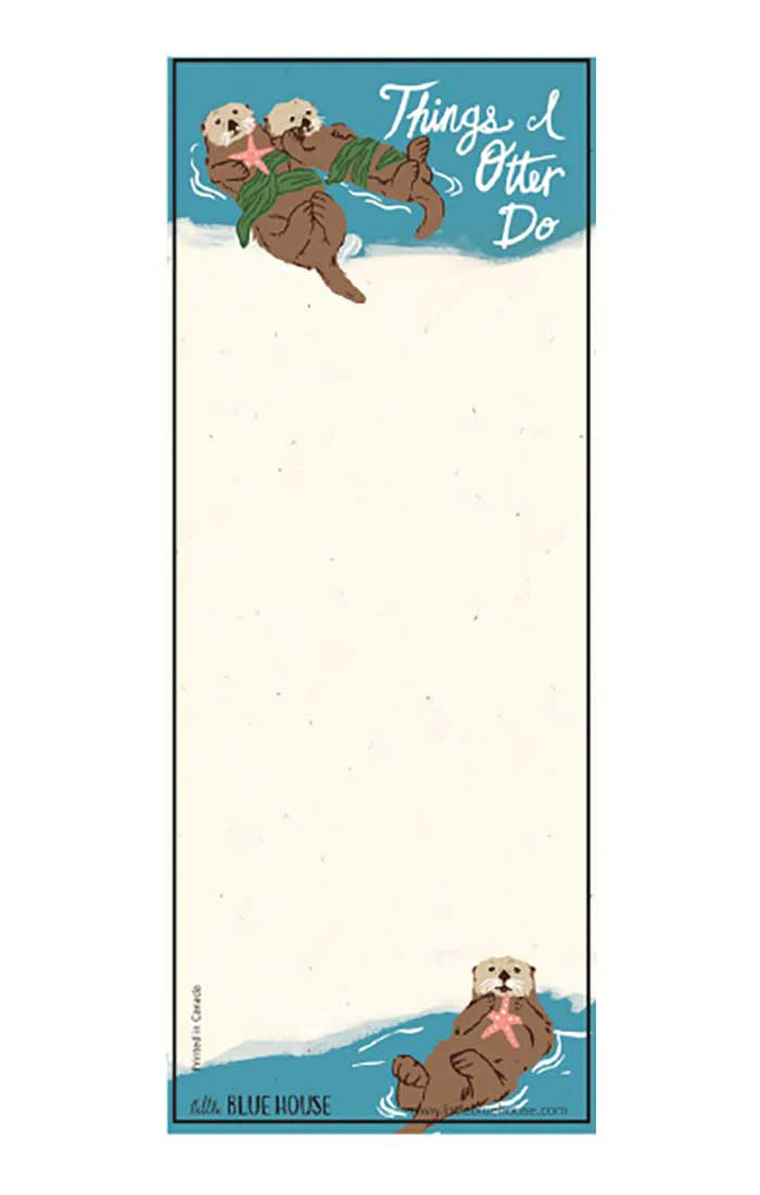 Things I Otter Do Magnetic List Notepad