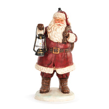 Load image into Gallery viewer, Lit Large Santa with Lantern Centerpiece
