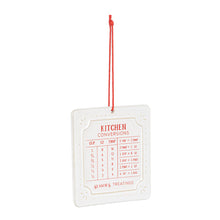 Load image into Gallery viewer, Kitchen Conversion Chart Ornament
