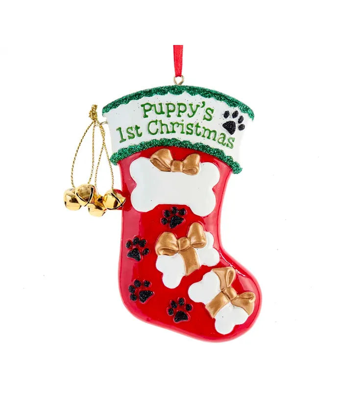 PUPPYS FIRST CHIRSTMAS ORNAMEN