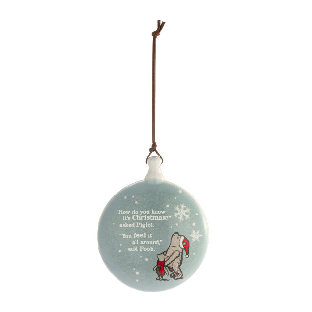 Winnie The Pooh Christmas All Around Disc Ornament
