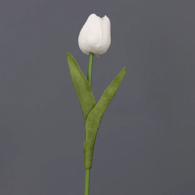 White Real Touch Tulip