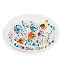 Load image into Gallery viewer, Meadow Flowers Large Melamine Oval Platter
