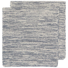 Load image into Gallery viewer, Midnight Blue Knit Dishcloths Set of 2
