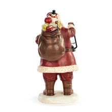 Load image into Gallery viewer, Lit Large Santa with Lantern Centerpiece
