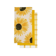 Load image into Gallery viewer, Sunflower Tea Towel, Set of 3
