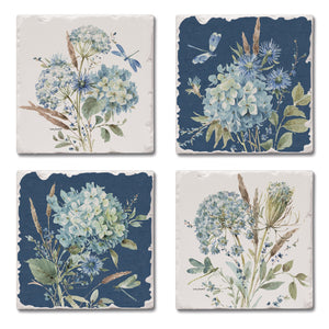 Bohemian Blue Stone Coasters