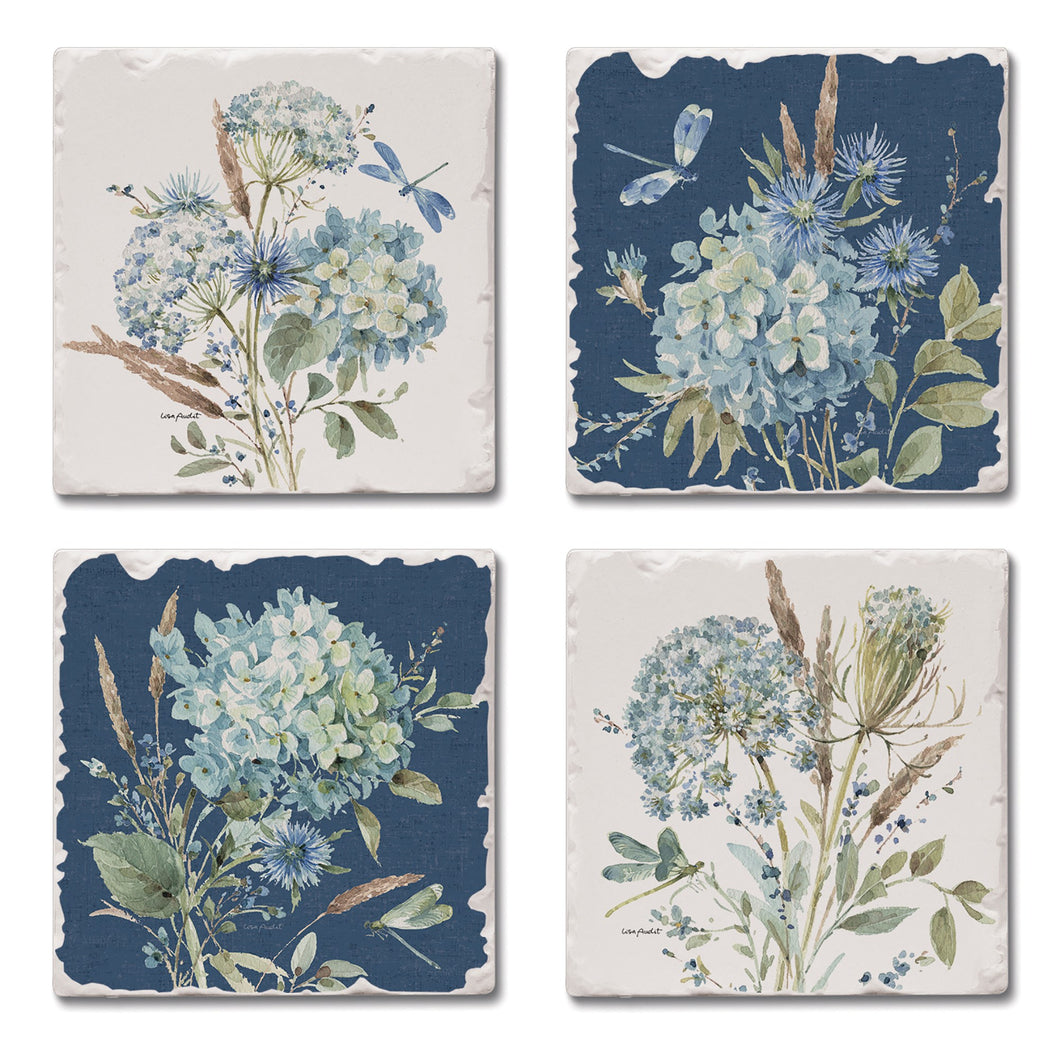 Bohemian Blue Stone Coasters