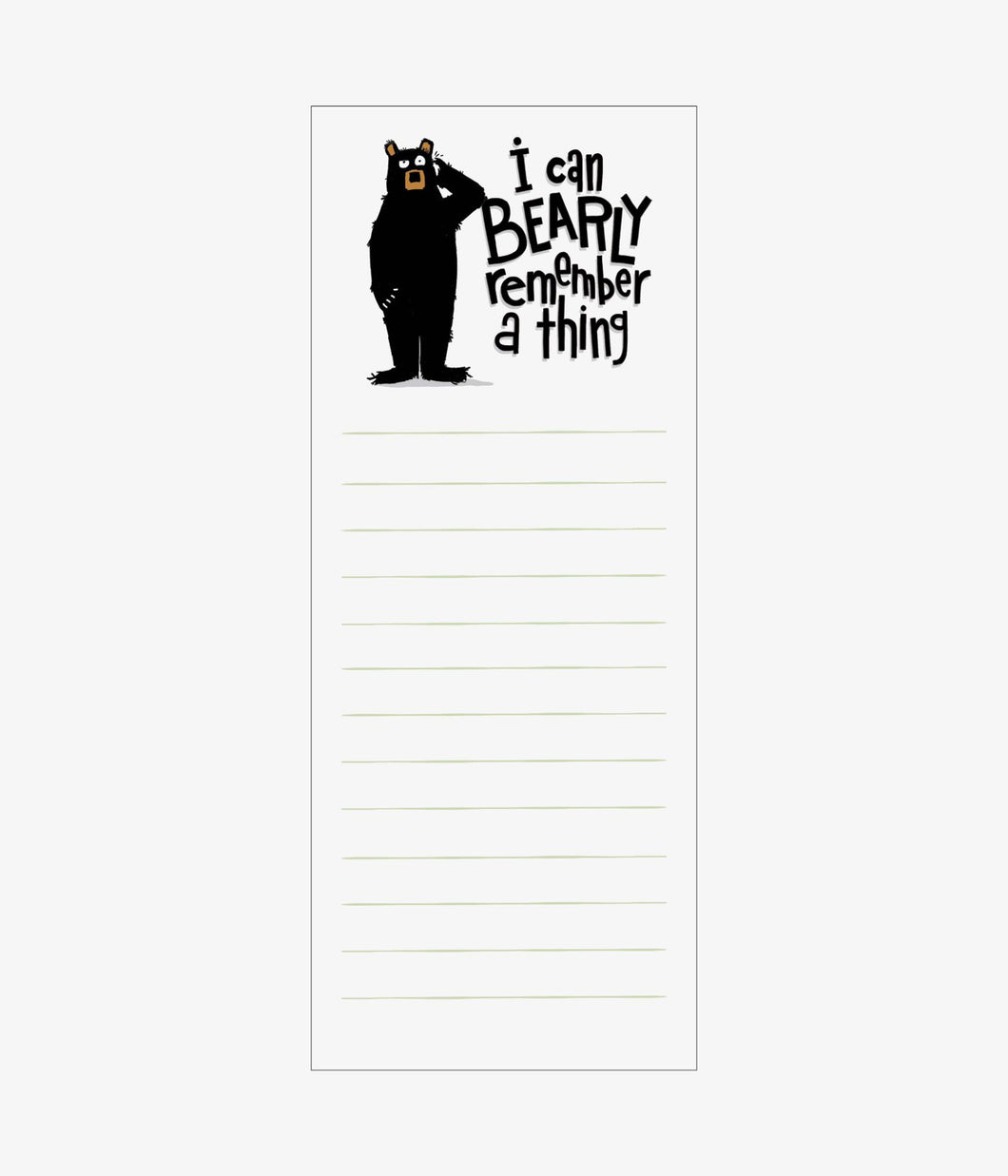 I Can Bearly Remember a Thing Magnetic Notepad