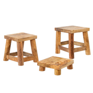 Heirloom Wooden Stool, Medium